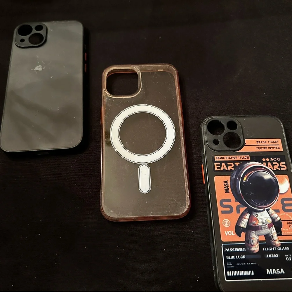 Black and Clear Phone Cases